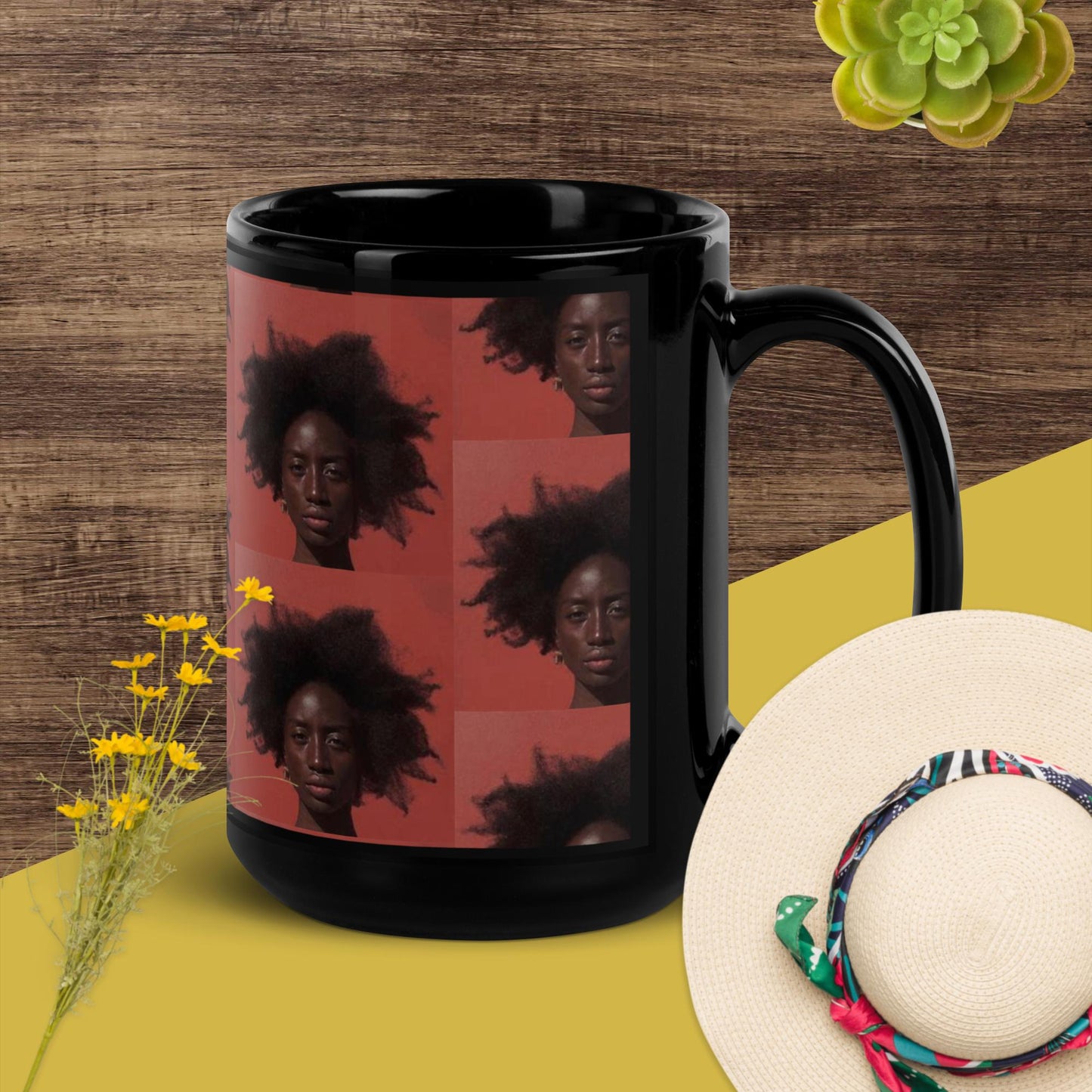 Black Glossy Mug