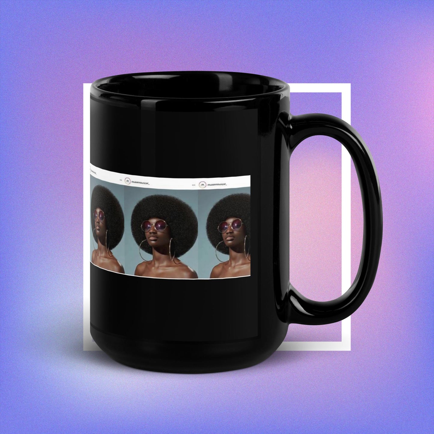 Black Glossy Mug
