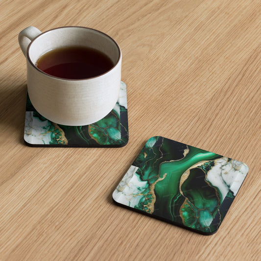 Cork-back coaster