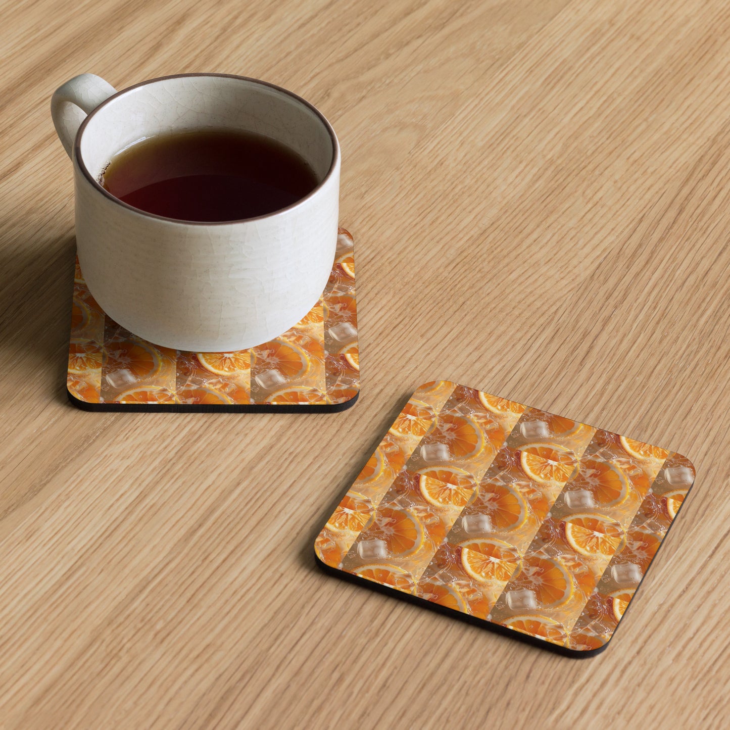 Cork-back coaster