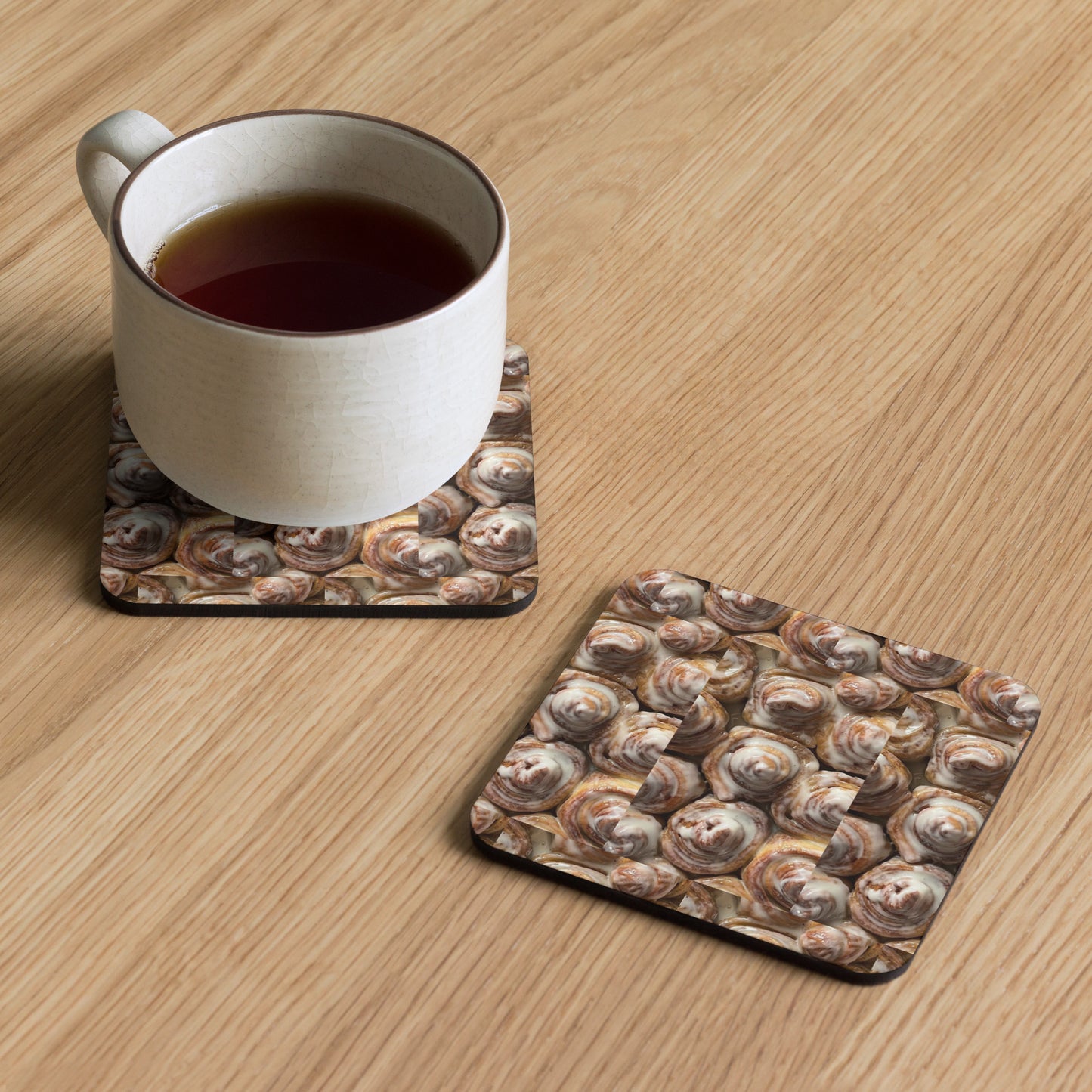 Cork-back coaster