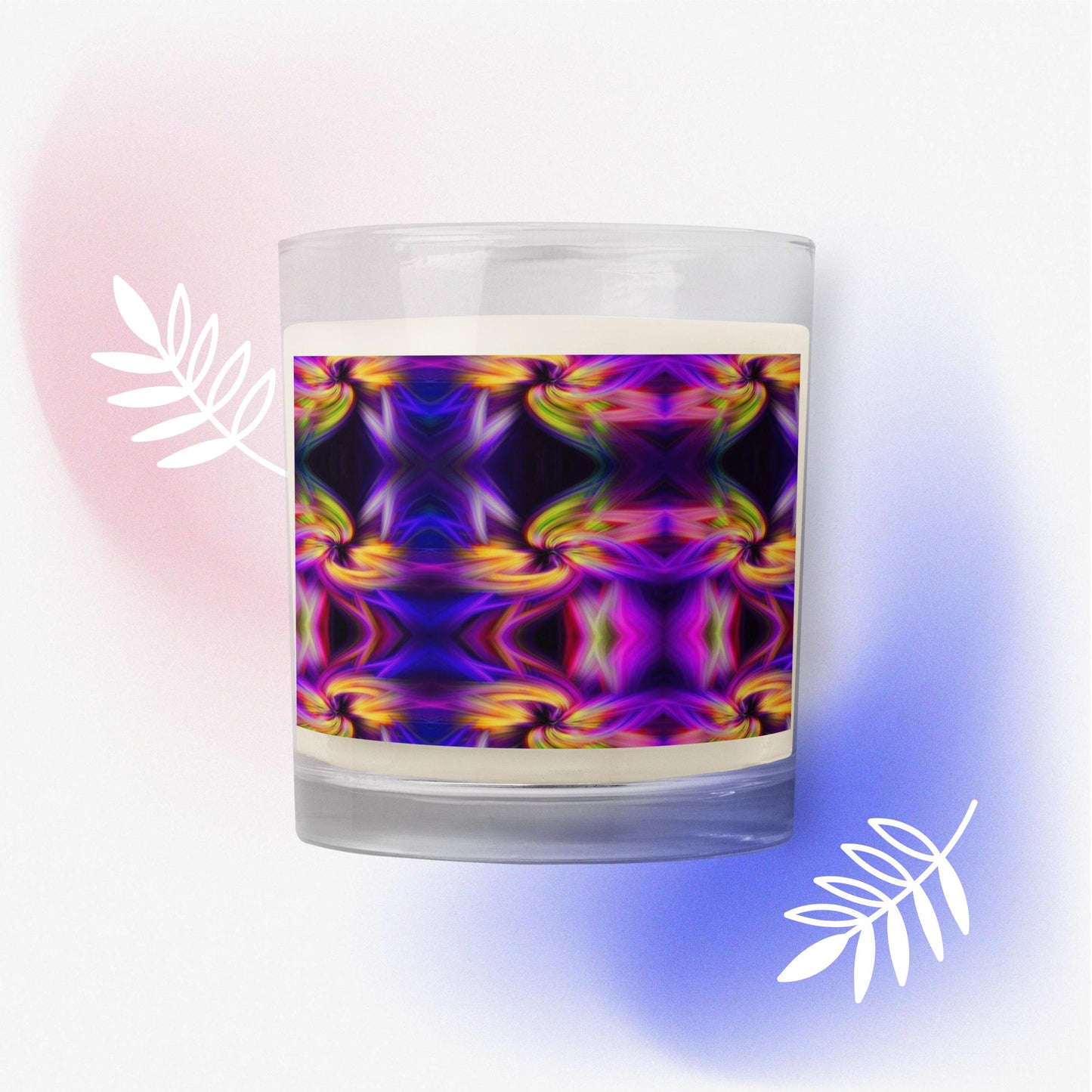 Purple Essence Glass jar soy wax candle
